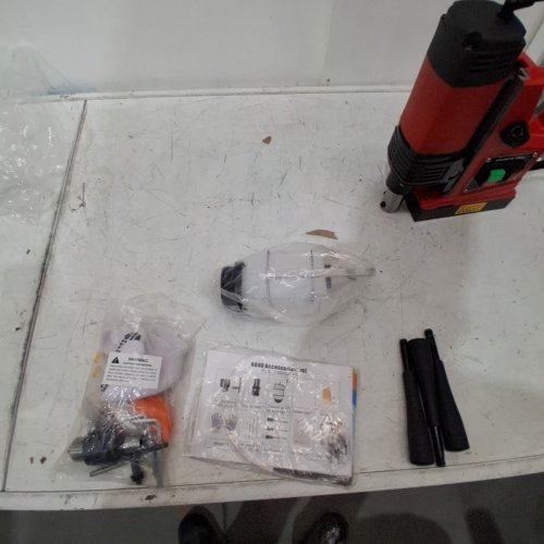 MAGNETIC SINGLE TRACK DRILL PRESS 110V, 1.6" BORING DIAMETER - ORANGE - (MODEL: J1C-40) image 6