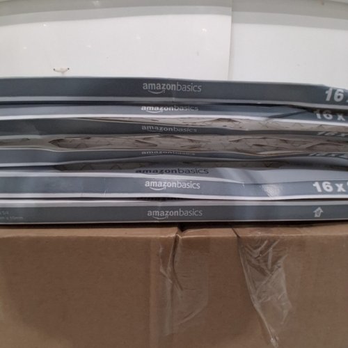 6PK AMAZON BASICS REPLACEMENT AC FURNACE AIR FILTERS - 16" X 25" X 1" - MERV 5 - WHITE image 3