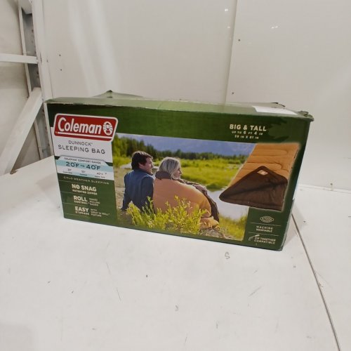 COLEMAN AUTUMN TRAILS +20* SLEEPING BAG - 39" X 79" - RED, PLAID image 4