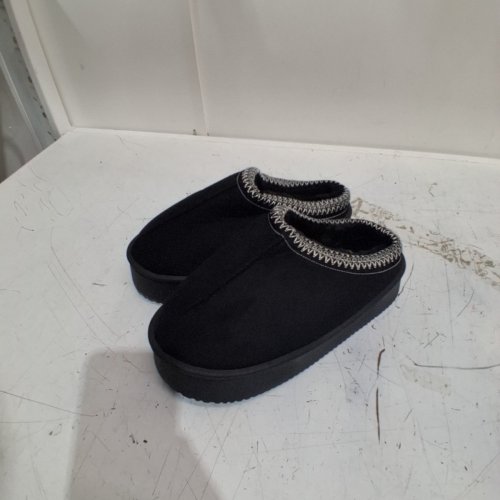 WOMEN'S PLUBOOVA PLATFORM HOME SLIPPERS - SIZES 9-10 - BLACK (STYLE : 00739411297012) image 2