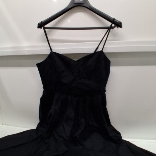 WOMEN'S BANANA REPUBLIC FLOWING DRESS - 14 - BLACK image 3