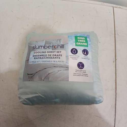 6PC SLUMBERCHILL COOLING SHEET SET - KING - LIGHT BLUE (STYLE : 1796336) image 3