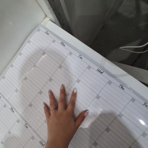 DRY ERASE MONTHLY WALL PLANNER WITH ACCESSORIES - 58" X 38" - WHITE image 4