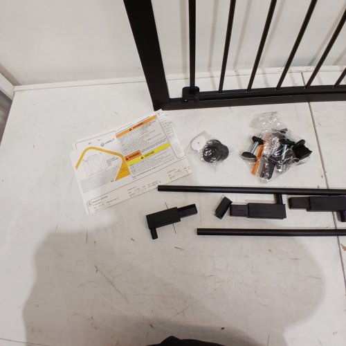 SAFETY 1ST EASY INSTALL WALK THROUGH BABY GATE ADJUSTABLE - 29" TO 38" X 28" TALL - BLACK (MODEL: GA105CBLKF2) image 4