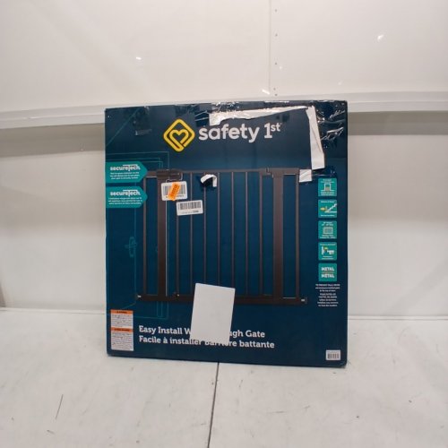 SAFETY 1ST EASY INSTALL WALK THROUGH BABY GATE ADJUSTABLE - 29" TO 38" X 28" TALL - BLACK (MODEL: GA105CBLKF2) image 5