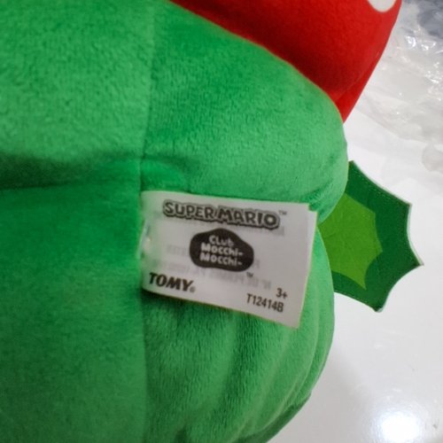 TOMY SUPER MARIO CLUB MOCCHI MOCCHI PIRANHA PLANT PLUSH - RED, GREEN AND WHITE (ITEM: T24148) image 2