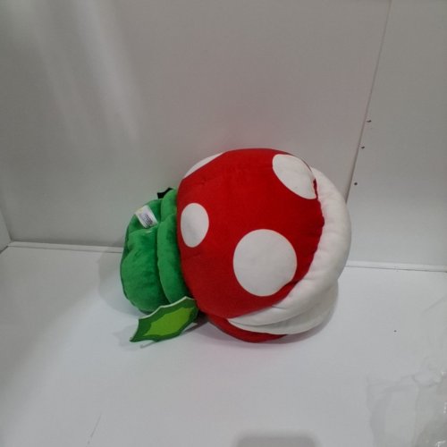 TOMY SUPER MARIO CLUB MOCCHI MOCCHI PIRANHA PLANT PLUSH - RED, GREEN AND WHITE (ITEM: T24148) image 3
