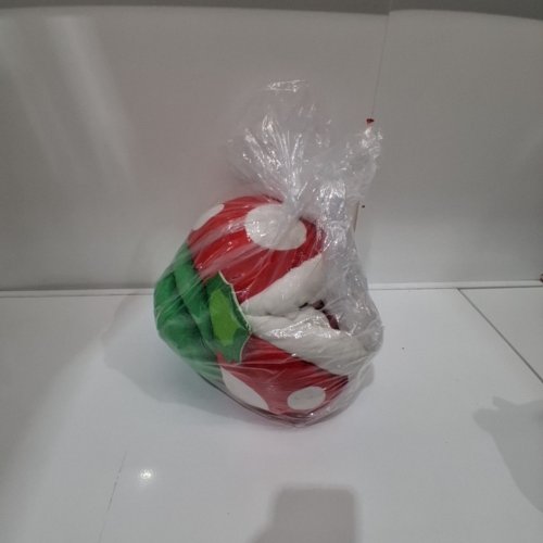TOMY SUPER MARIO CLUB MOCCHI MOCCHI PIRANHA PLANT PLUSH - RED, GREEN AND WHITE (ITEM: T24148) image 5