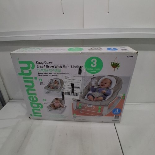 INGENUITY 3-IN-1 GROW WITH ME BOUNCER & ROCKER - 6-40 LBS - NEUTRAL (MODEL: 17499) image 6