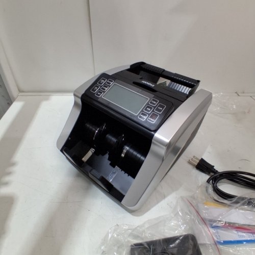 ANEKEN MONEY COUNTER MACHINE - UV/MG/MT/IR/DD COUNTERFEIT DETECTION - 3.7" LCD DISPLAY CASH COUNTING MACHINE - 1200 BILLS/MINUTE - BLACK (MODEL: AL-5800) image 3