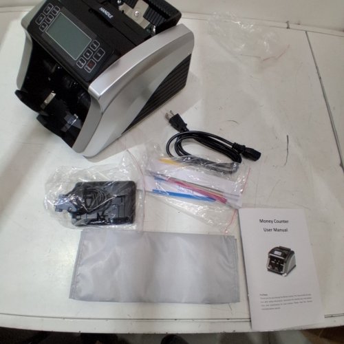 ANEKEN MONEY COUNTER MACHINE - UV/MG/MT/IR/DD COUNTERFEIT DETECTION - 3.7" LCD DISPLAY CASH COUNTING MACHINE - 1200 BILLS/MINUTE - BLACK (MODEL: AL-5800) image 4
