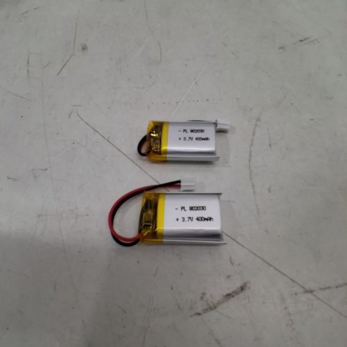 2 AKZYTUE LIPO BATTERY WITH JST PH 2.0MM 2-PIN CONNECTOR - 3.7V, 400MAH - GREY (MODEL: 802030) image 2