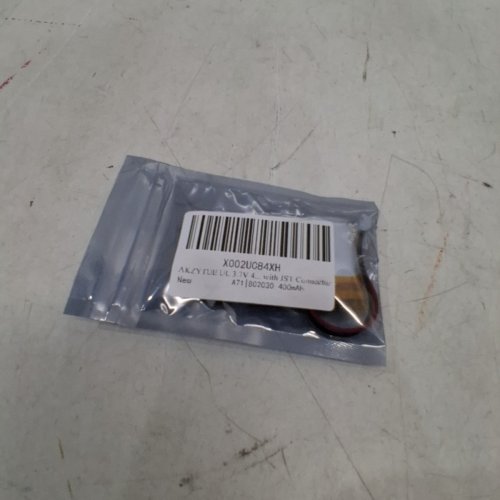 2 AKZYTUE LIPO BATTERY WITH JST PH 2.0MM 2-PIN CONNECTOR - 3.7V, 400MAH - GREY (MODEL: 802030) image 3
