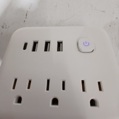 WALL-MOUNTED ELECTRICAL OUTLET EXTENDER - 25.6" - WHITE image 2