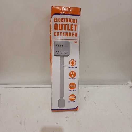 WALL-MOUNTED ELECTRICAL OUTLET EXTENDER - 25.6" - WHITE image 7