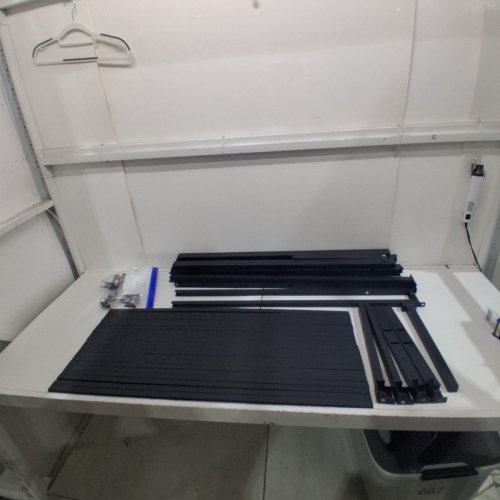 VASAGLE HEAVY DUTY PLATFORM METAL BED FRAME WITH UNDERBED STORAGE - KING - BLACK (MODEL: RMB654D02) image 2