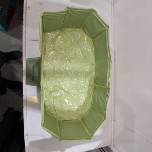 ICYBYTE FOLDABLE TODDLER BATHTUB WITH NON-SLIP BASE - 29.5" X 17.7" X 9.8" - GREEN image 3