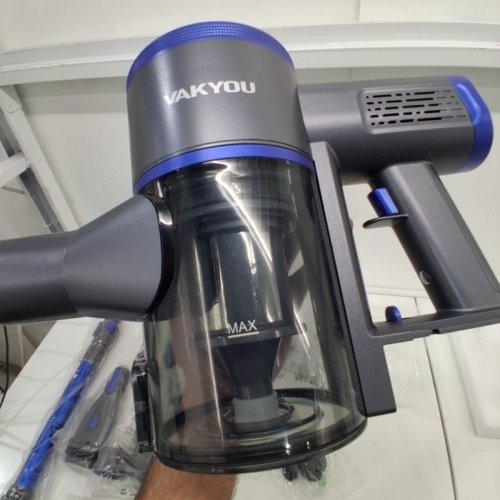 VAKYOU LIGHTWEIGHT CORDLESS STICK VACUUM CLEANER WITH TOUCH SCREEN, 1.5 L DUSTCUP FOR CARPET & HARD FLOOR - BLUE - (MODEL: VC001) image 2