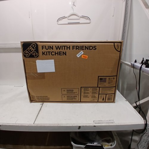 STEP2 FUN WITH FRIENDS INDOOR/OUTDOOR KIDS KITCHENETTE PLAYSET - AGES 2+ - 35.8" X 12.5" X 41" - GREY (MODEL: 423699) image 5