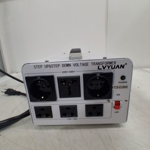 LVYUAN VOLTAGE TRANSFORMER STEP UP/DOWN - 3000W - 110V TO 220V - 220V TO 110V - WHITE (MODEL: VTUS-EU3000) image 4