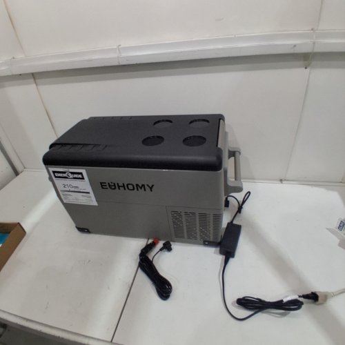 EUHOMY PORTABLE ELECTRIC CAR REFRIGERATOR, APP CONTROL, 12V / -4℉~68℉ WITH 12/24V DC & 110-240V AC - 35L - 27.5" X 15.0" X 13.6" - BLACK/GREY (MODEL: CF-35) image 3