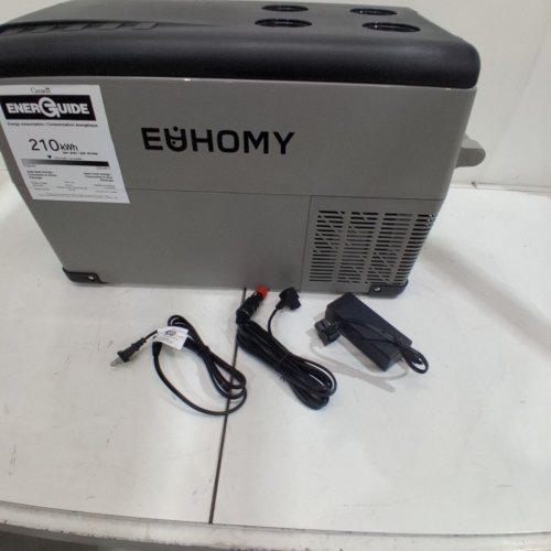 EUHOMY PORTABLE ELECTRIC CAR REFRIGERATOR, APP CONTROL, 12V / -4℉~68℉ WITH 12/24V DC & 110-240V AC - 35L - 27.5" X 15.0" X 13.6" - BLACK/GREY (MODEL: CF-35) image 4