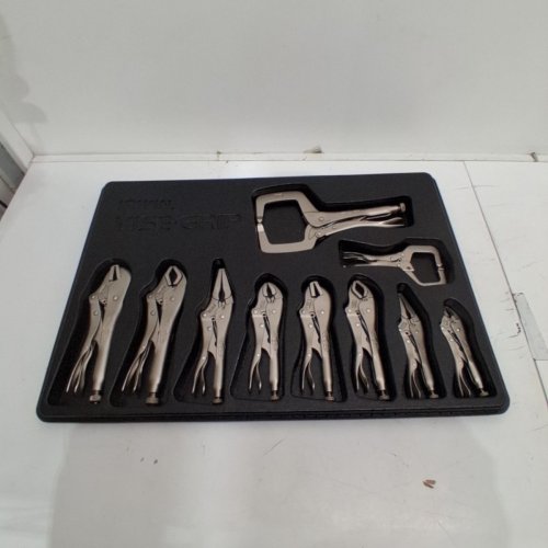 10PC IRWIN VISE-GRIP LOCKING PLIERS SET WITH TOOL POUCH (MODEL: 1078TRAY_NB067381) image 2