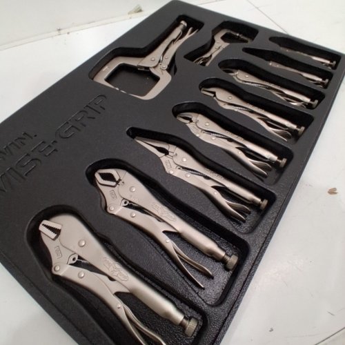 10PC IRWIN VISE-GRIP LOCKING PLIERS SET WITH TOOL POUCH (MODEL: 1078TRAY_NB067381) image 3