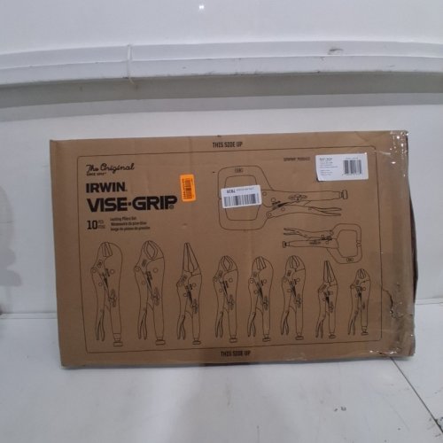 10PC IRWIN VISE-GRIP LOCKING PLIERS SET WITH TOOL POUCH (MODEL: 1078TRAY_NB067381) image 4