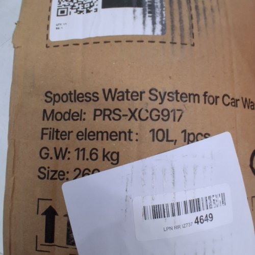 VEVOR SPOTLESS WATER SYSTEM FOR CAR WASH WITH DI RESIN - 10 L - ORANGE (MODEL: PRS-XCG917) image 2