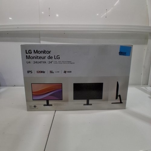 LG MONITOR - 24" IPS 120HZ 1MS HDR - BLACK (MODEL: 24U41YA) image 5