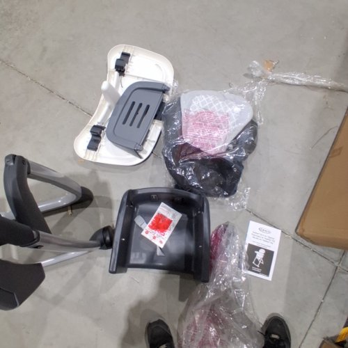 GRACO DUODINER DLX 6-IN-1 RECLINING ADJUSTABLE HEIGHT HIGHCHAIR WITH 6 GROWING STAGES - CAN SEAT 2 KIDS AT ONCE - 40LB MAX WEIGHT - GREY/BLUE - (MODEL: 2158373) image 3