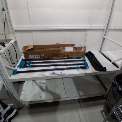 4PC MAXENIKIT THIRD HAND HEAVY DUTY SUPPORT POLES - 49.2"-114.2" - 200LBS MAX - TURQUOISE/BLACK (MODEL: MADG03-3) image 2