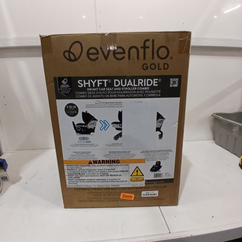 INFANT EVENFLO GOLD SHYFT DUALRIDE CAR SEAT AND STROLLER COMBO - 35LB MAXIMUM WEIGHT - ONYX BLACK - (MODEL: 37312310C) image 6