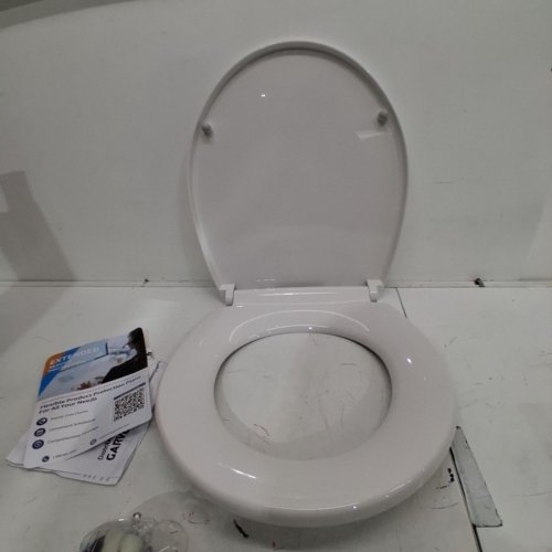 GARVEE ROUND TOILET SEAT - 14.23" X 16.45" - WHITE (MODEL: PHO_16EX3QUX) image 3
