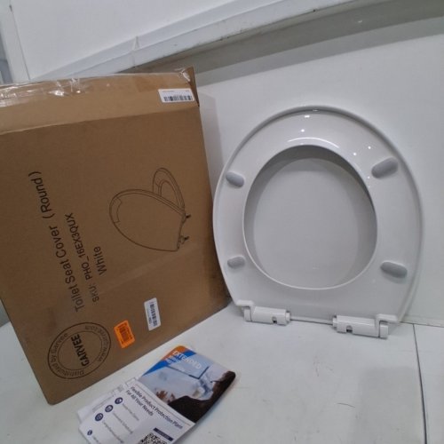 GARVEE ROUND TOILET SEAT - 14.23" X 16.45" - WHITE (MODEL: PHO_16EX3QUX) image 4