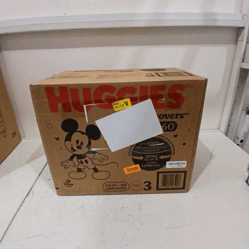 168PK HUGGIES LITTLE MOVERS DIAPERS HUGGFIT WITH 360° WAISTBAND - SIZE 3 image 2