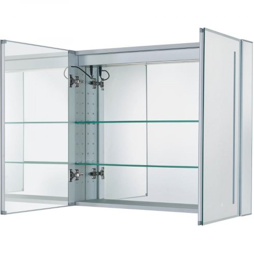 INSTYLE GENESIS TWO DOOR MEDICINE CABINET - 30" X 26" - WHITE image 2