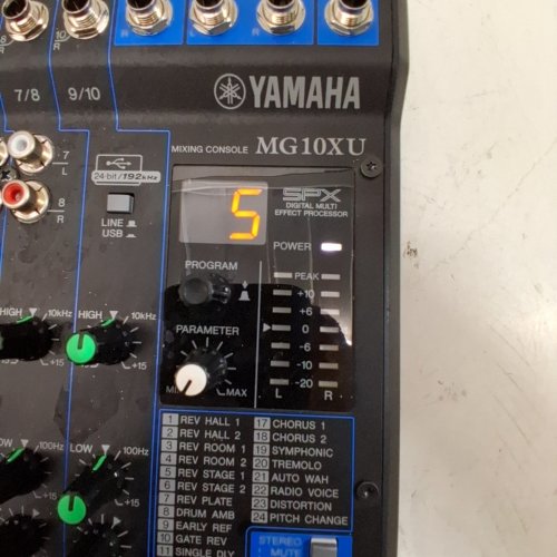 YAMAHA MG10XU 10-CHANNEL ANALOG MIXER - BLACK/BLUE - (MODEL: MG10XU //IN YEM) image 2