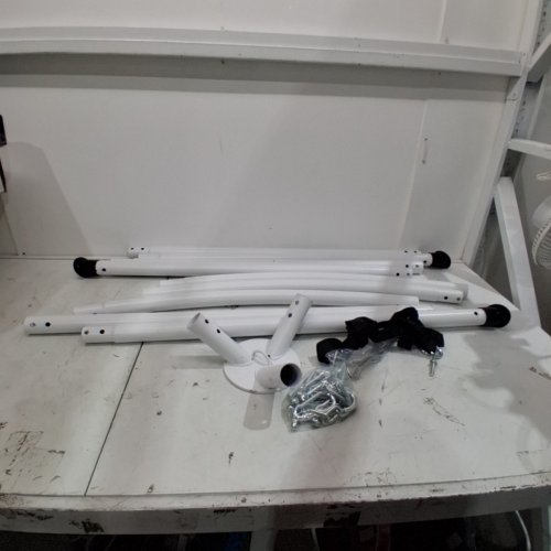 SELFLA METAL HAMMOCK CHAIR STAND 330 LBS CAP-WHITE image 2