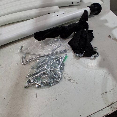 SELFLA METAL HAMMOCK CHAIR STAND 330 LBS CAP-WHITE image 3