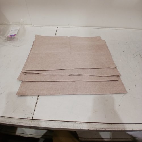 6PK TABLE PLACEMATS - 13" X 18.9" - TAN/BEIGE image 3