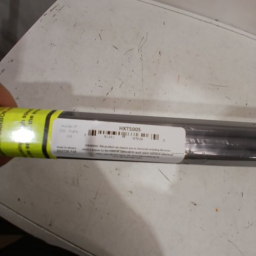12PK GOLD TIP HUNTER XT ARROW SHAFTS - 500 - BLACK (MODEL: HXT500S) image 2