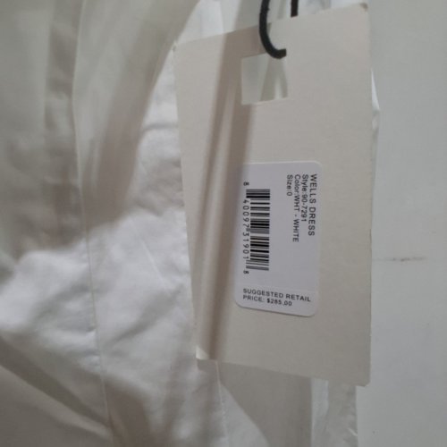 WOMEN'S STAUD WELLS DRESS - SIZE 0 - WHITE (STYLE: 90-7291) image 4