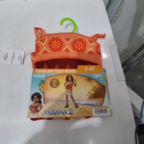 TODDLER DISGUISE MOANA 2 SIMEA COSTUME - 3T-4T- ORANGE (STYLE: 171089S) image 2