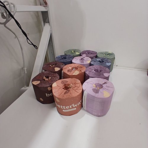 12PK BETTERWAY 100% BAMBOO TREE-FREE TOILET PAPER ROLLS - 3-PLY, 360 SHEETS PER ROLL image 2