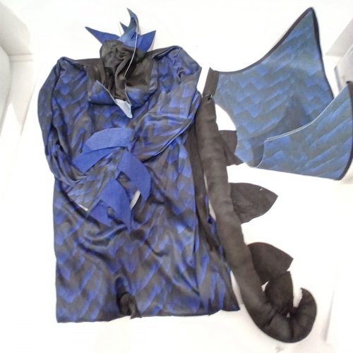 2PC BOYS PARTYHOLIC FEARLESS DRAGON COSTUME - OSFM - BLUE/BLACK (STYLE: 13199) image 2