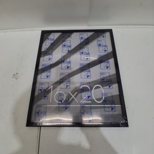 AMERICAN FLAT THIN PICTURE FRAME- 16" X 20" - BLACK image 2