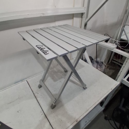 BPS FOLDABLE LIGHTWEIGHT TABLE - 24" X 19" - SILVER image 2