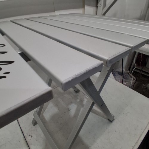 BPS FOLDABLE LIGHTWEIGHT TABLE - 24" X 19" - SILVER image 3